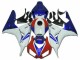 Kits Carenagem Moto Honda CBR1000RR 2006-2007 - Branco Vermelho Azul HRC