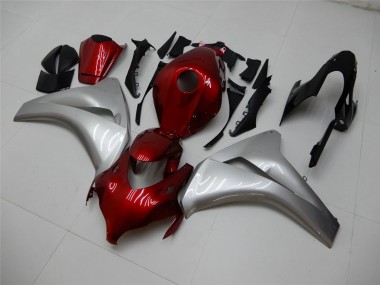 Carenagens Moto Honda CBR1000RR 2008-2011 - Prata Vermelho Castanho