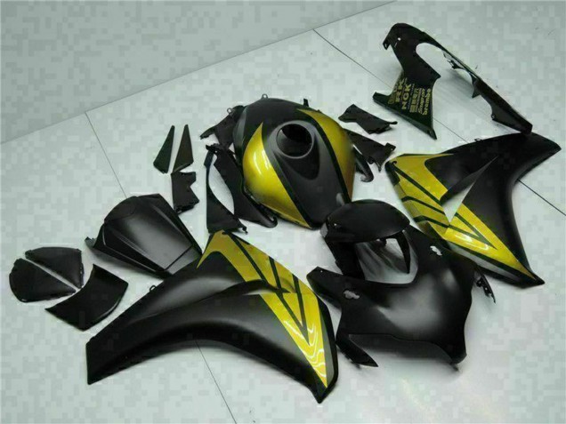 Carenagens Moto Honda CBR1000RR 2008-2011 - Preto Fosco Ouro
