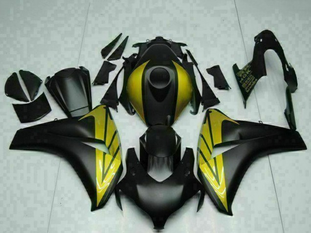 Carenagens Moto Honda CBR1000RR 2008-2011 - Preto Fosco Ouro