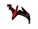 Carenagens Moto Yamaha YZF R1 2004-2006 - Preto Brilhante Vermelho Chama