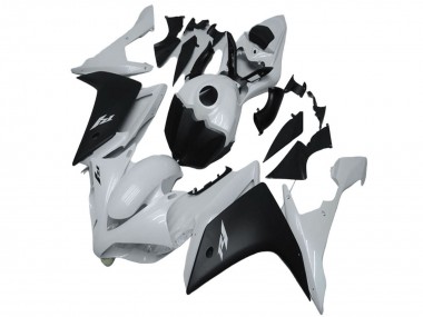 Carenagem Moto Yamaha YZF R1 2007-2008 - Branco Preto Fosco