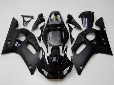 Carenagens Moto Yamaha YZF R6 1998-2002 - Preto Brilhante Preto Fosco