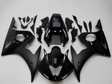 Carenagens Moto Yamaha YZF R6 2003-2004 - Preto Brilhante Preto Fosco