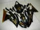 Carenagens Moto Yamaha YZF R6 2008-2016 - Preto Brilhante Ouro Chama