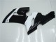 Carenagens Moto Kawasaki ZX6R 2005-2006 - Branco Preto Brilhante