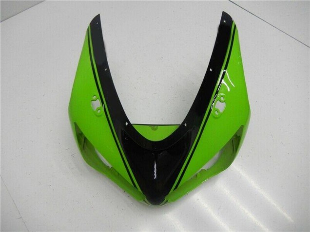 Carenagem Moto Kawasaki ZX6R 2005-2006 - Verde Preto Brilhante