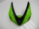 Carenagem Moto Kawasaki ZX6R 2005-2006 - Verde Preto Brilhante