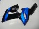Kits Carenagem Moto Kawasaki ZX6R 2005-2006 - Azul Preto Brilhante