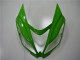 Carenagem Moto Kawasaki ZX6R 2013-2018 - Verde Preto Brilhante