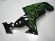 Carenagens Moto Kawasaki ZX10R 2006-2007 - Preto Brilhante Verde Chama