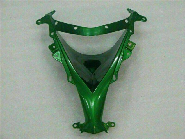 Carenagens Moto Kawasaki ZX10R 2008-2010 - Preto Brilhante Verde Chama
