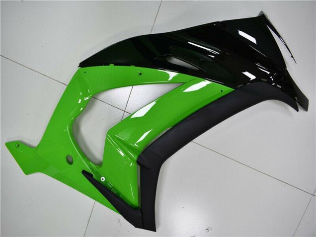 Carenagem Moto Kawasaki ZX10R 2011-2015 - Verde Preto Brilhante