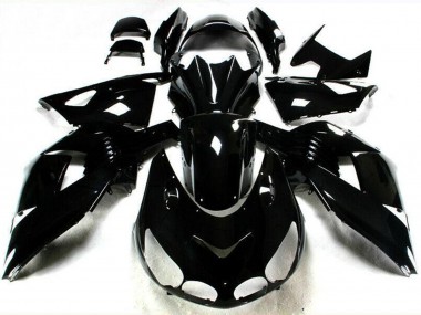 Carenagens Moto Kawasaki ZX14R ZZR1400 2006-2011 - Preto Brilhante
