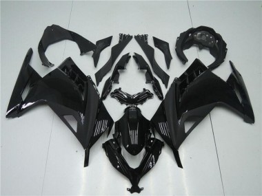 Carenagens Moto Kawasaki Ninja 300 EX300R 2013-2024 - Preto Brilhante Preto Fosco