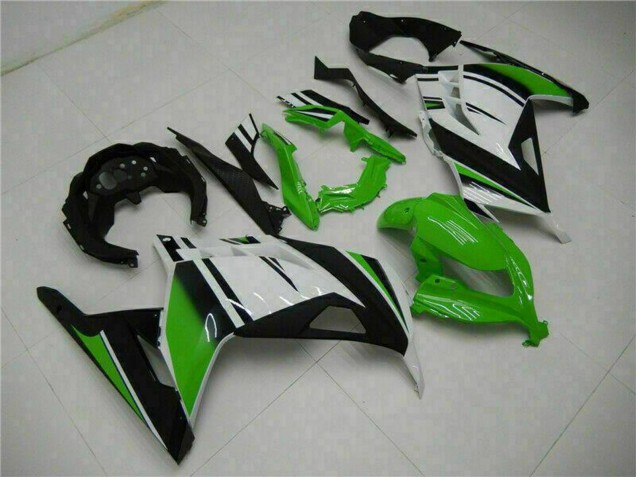 Carenagens Moto Kawasaki Ninja 300 EX300R 2013-2024 - Branco Verde Preto