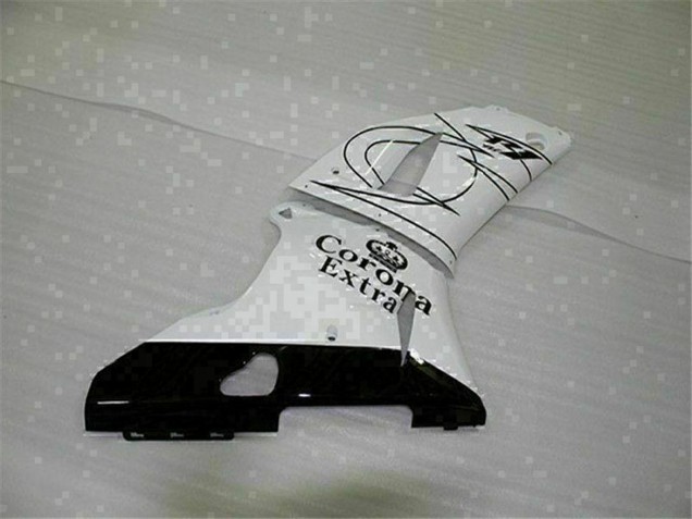 Carenagens Moto Yamaha YZF R1 2000-2001 - Branco Preto Corona Extra