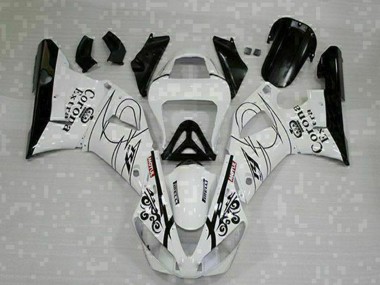 Carenagens Moto Yamaha YZF R1 2000-2001 - Branco Preto Corona Extra