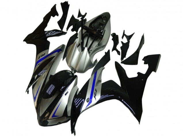 Carenagens Moto Yamaha YZF R1 2004-2006 - Prata Azul Preto