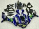 Carenagens Moto Yamaha YZF R1 2015-2019 - Azul Prata Preto Verde MoviStar