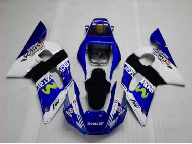 Carenagens Moto Yamaha YZF R6 1998-2002 - Branco Azul Preto MoviStar ENEOS Yamalube
