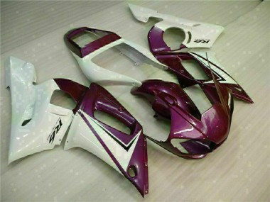 Carenagens Moto Yamaha YZF R6 1998-2002 - Branco Roxo