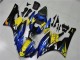 Carenagens Moto Yamaha YZF R6 2006-2007 - Azul Amarelo Preto Brilhante Tubarão