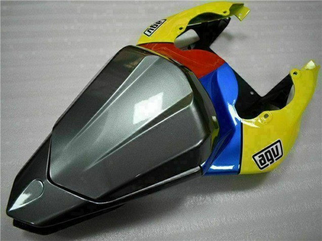 Carenagens Moto Yamaha YZF R6 2006-2007 - Amarelo Azul Vermelho Preto Brilhante Tubarão
