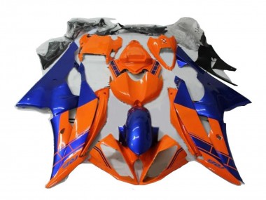 Carenagens Moto Yamaha YZF R6 2008-2016 - Laranja Azul
