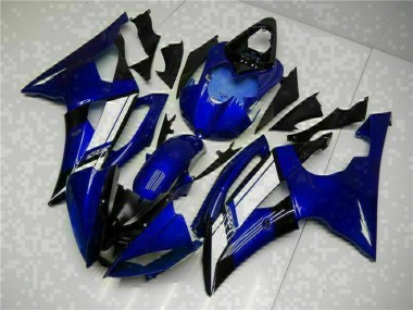 Carenagens Moto Yamaha YZF R6 2008-2016 - Azul Branco