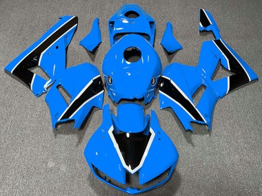 Carenagens Moto Honda CBR600RR 2013-2023 - Azul Claro Branco Preto Brilhante