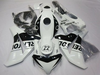 Carenagens Moto Honda CBR1000RR 2008-2011 - Branco Preto Brilhante Repsol 22
