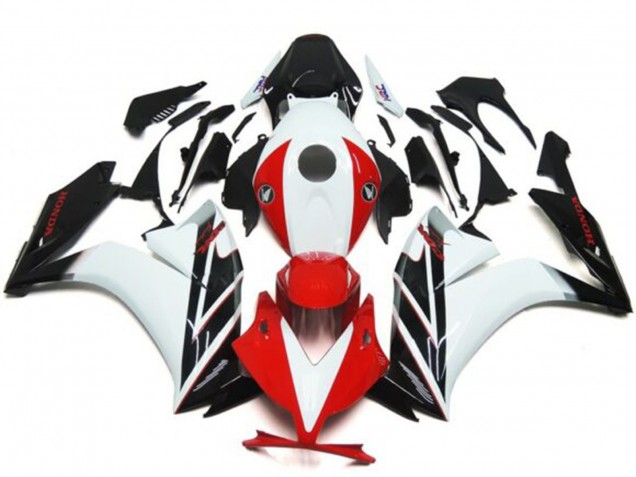 Carenagens Moto Honda CBR1000RR 2012-2016 - Branco Vermelho Preto Brilhante