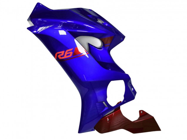 Carenagens Moto Yamaha YZF R6 2017-2023 - Azul Vermelho