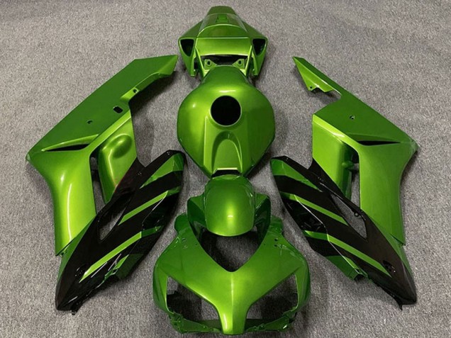 Carenagens Moto Honda CBR1000RR 2004-2005 - Verde Preto Brilhante Listra