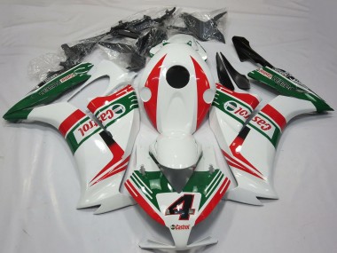 Carenagens Moto Honda CBR1000RR 2012-2016 - Branco Vermelho Verde Castrol 4