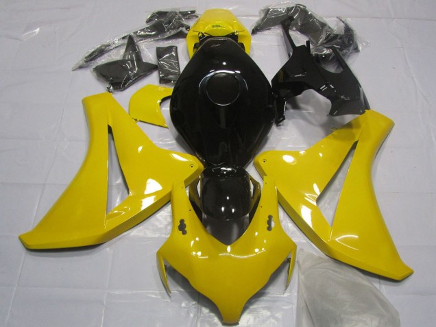Carenagem Moto Honda CBR1000RR 2008-2011 - Amarelo Preto Brilhante