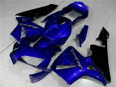 Kits Carenagem Moto Honda CBR600RR 2003-2004 - Azul Preto Brilhante