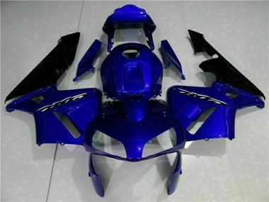 Kits Carenagem Moto Honda CBR600RR 2003-2004 - Azul Preto Brilhante
