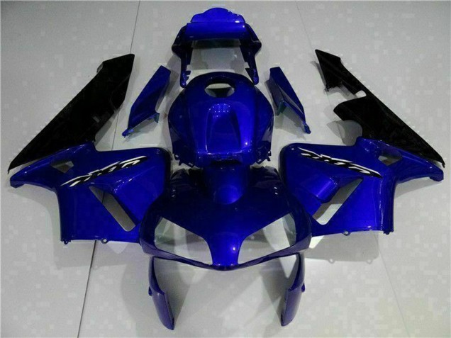 Kits Carenagem Moto Honda CBR600RR 2003-2004 - Azul Preto Brilhante