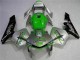 Carenagem Moto Honda CBR600RR 2003-2004 - Prata Verde Preto Brilhante