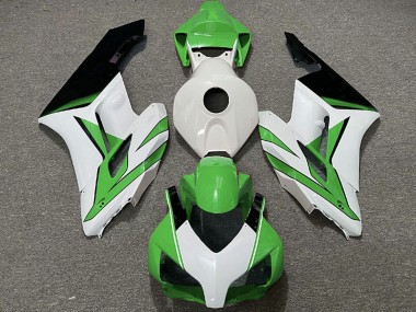 Carenagens Moto Honda CBR1000RR 2004-2005 - Branco Verde Preto Brilhante