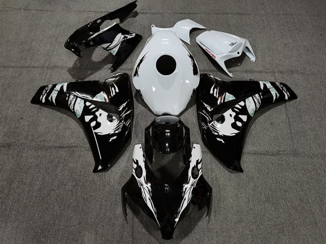 Carenagens Moto Honda CBR1000RR 2008-2011 - Branco Preto Brilhante Le Mis New