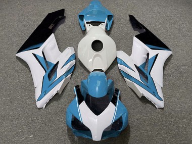 Carenagens Moto Honda CBR1000RR 2004-2005 - Azul Claro Branco Preto Brilhante
