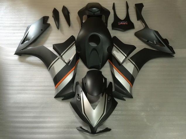 Carenagens Moto Honda CBR1000RR 2012-2016 - Prata Laranja Preto Fosco
