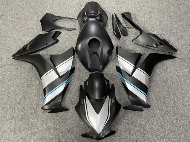 Carenagens Moto Honda CBR1000RR 2012-2016 - Prata Azul Claro Preto Fosco