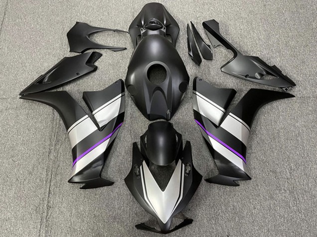 Carenagens Moto Honda CBR1000RR 2012-2016 - Prata Roxo Preto Fosco