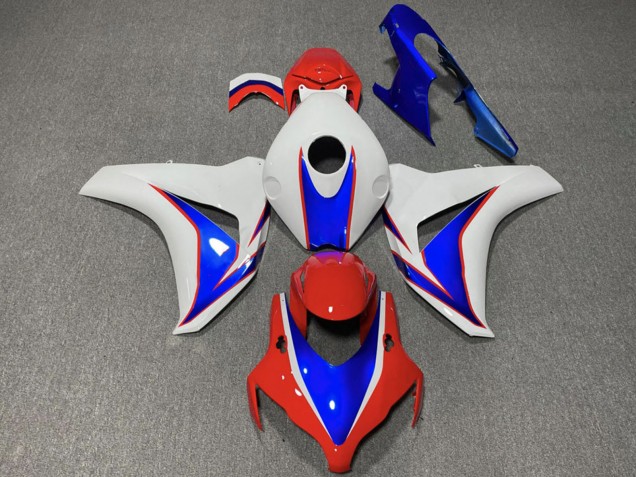 Carenagem Moto Honda CBR1000RR 2008-2011 - Branco Azul Vermelho