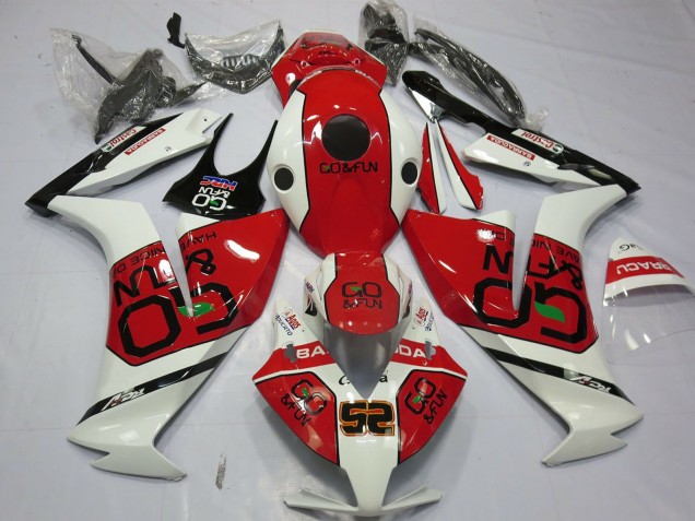 Carenagens Moto Honda CBR1000RR 2012-2016 - Branco Vermelho Go&Fun