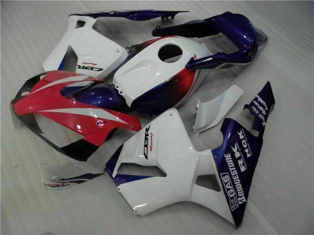 Carenagem Moto Honda CBR600RR 2003-2004 - Branco Vermelho Azul